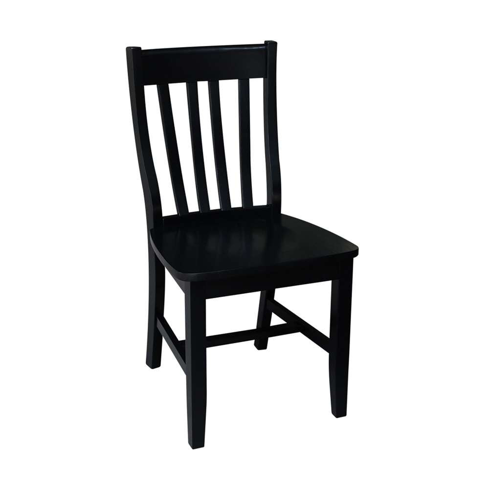 International Concepts - Cafe Chair in Black Finish (Set of 2) - C46-61P veiw 2