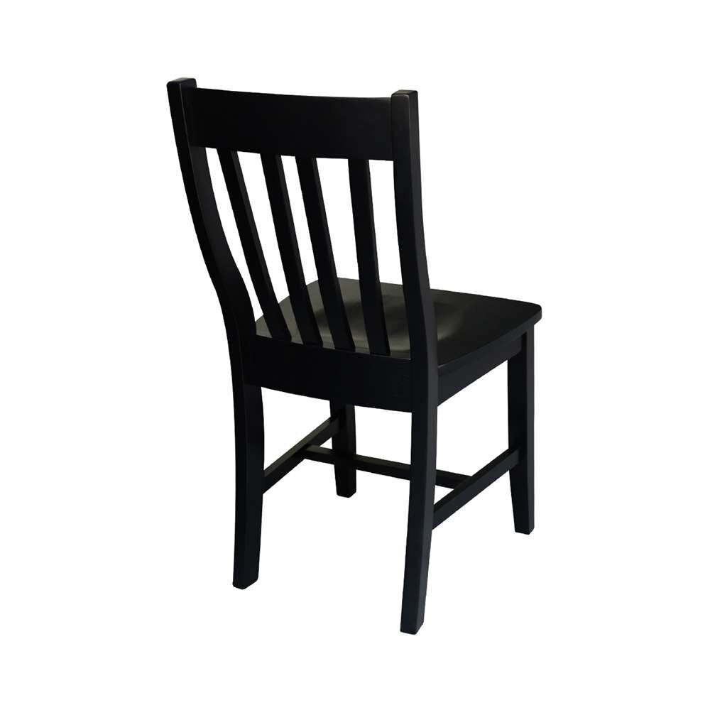 International Concepts - Cafe Chair in Black Finish (Set of 2) - C46-61P veiw 3