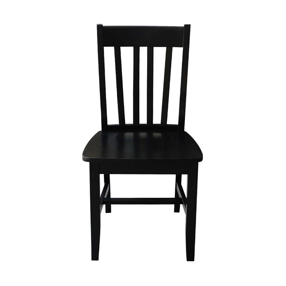 International Concepts - Cafe Chair in Black Finish (Set of 2) - C46-61P veiw 6
