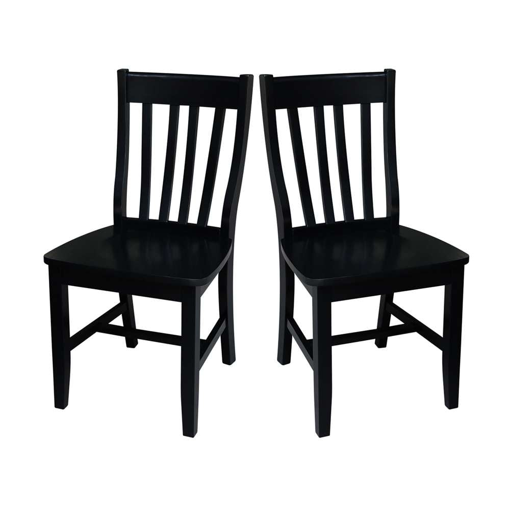 International Concepts - Cafe Chair in Black Finish (Set of 2) - C46-61P veiw 8