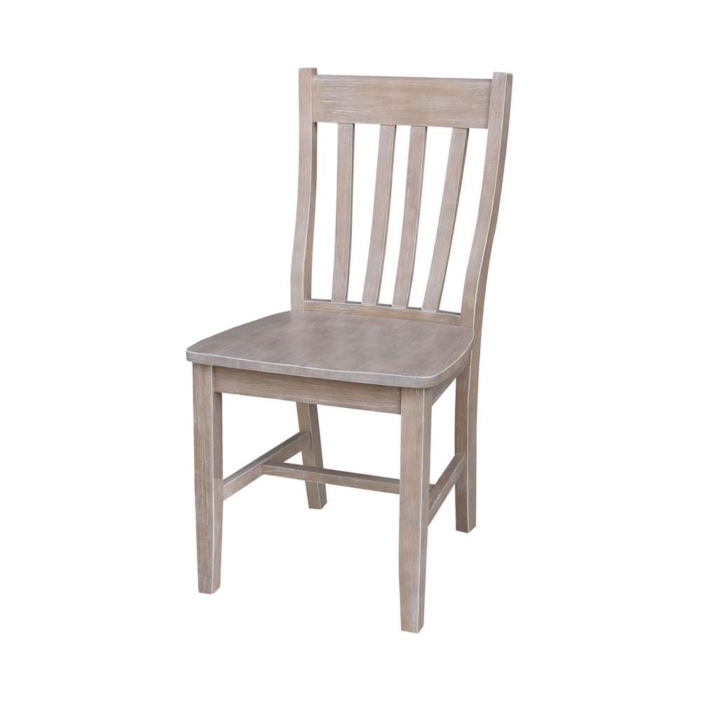 International Concepts - Cafe Chair in Washed Gray Taupe Finish (Set of 2) - C09-61P veiw 1