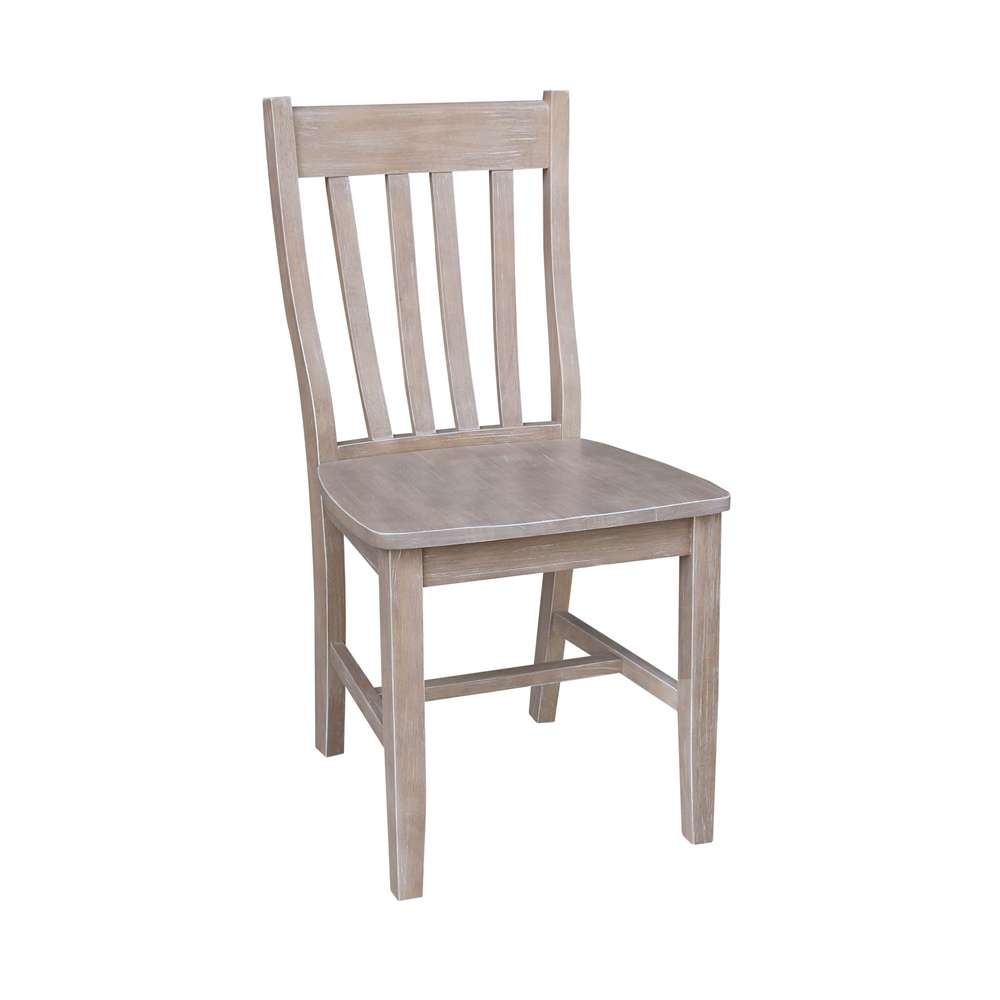 International Concepts - Cafe Chair in Washed Gray Taupe Finish (Set of 2) - C09-61P veiw 2