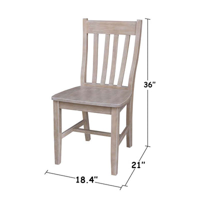 International Concepts - Cafe Chair in Washed Gray Taupe Finish (Set of 2) - C09-61P veiw 4