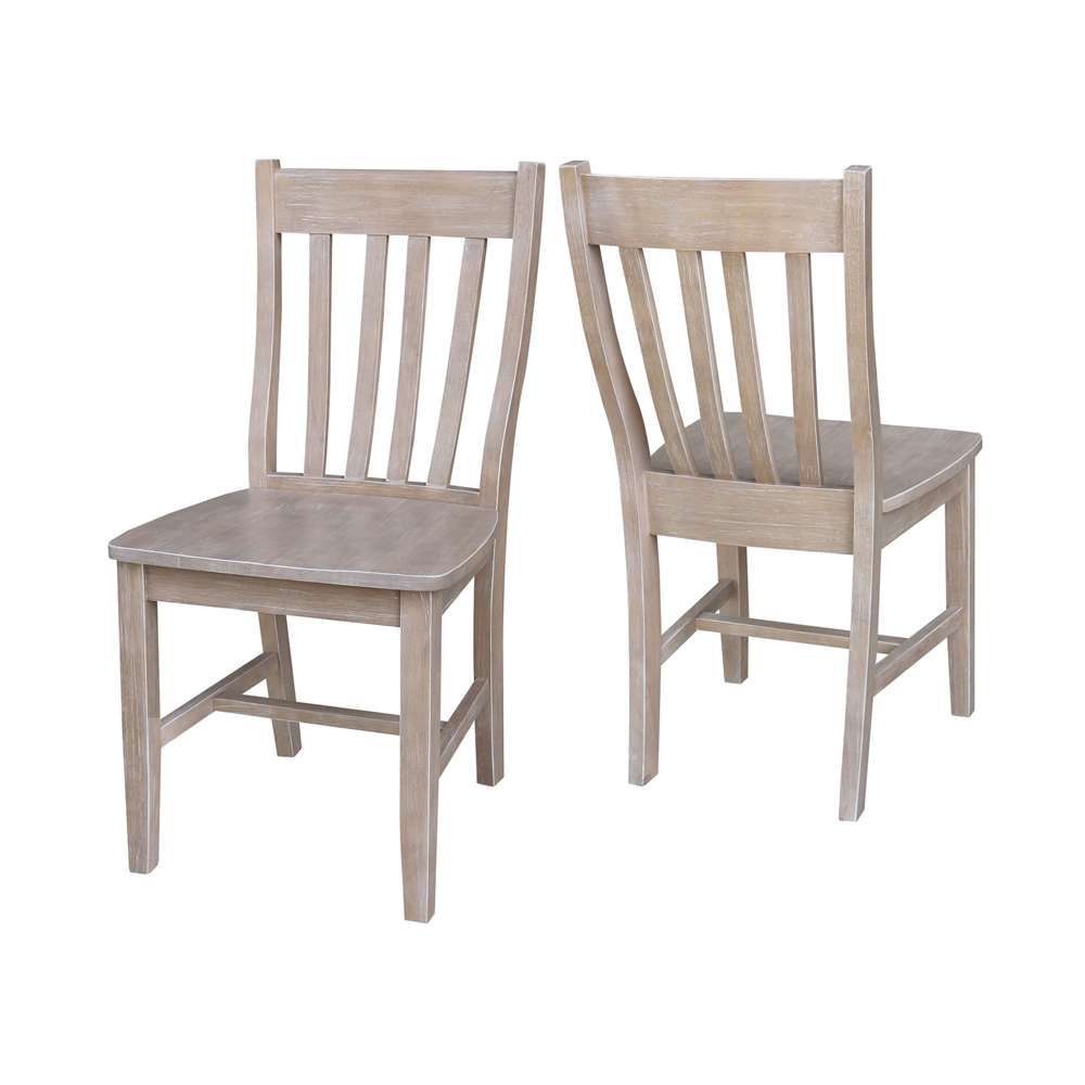 International Concepts - Cafe Chair in Washed Gray Taupe Finish (Set of 2) - C09-61P veiw 5