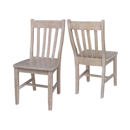 International Concepts - Cafe Chair in Washed Gray Taupe Finish (Set of 2) - C09-61P veiw 5