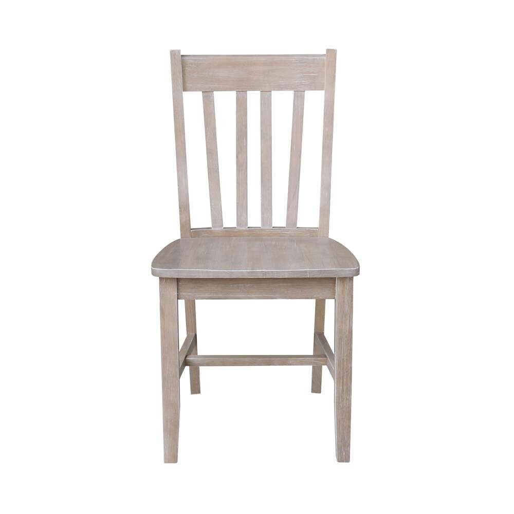 International Concepts - Cafe Chair in Washed Gray Taupe Finish (Set of 2) - C09-61P veiw 6
