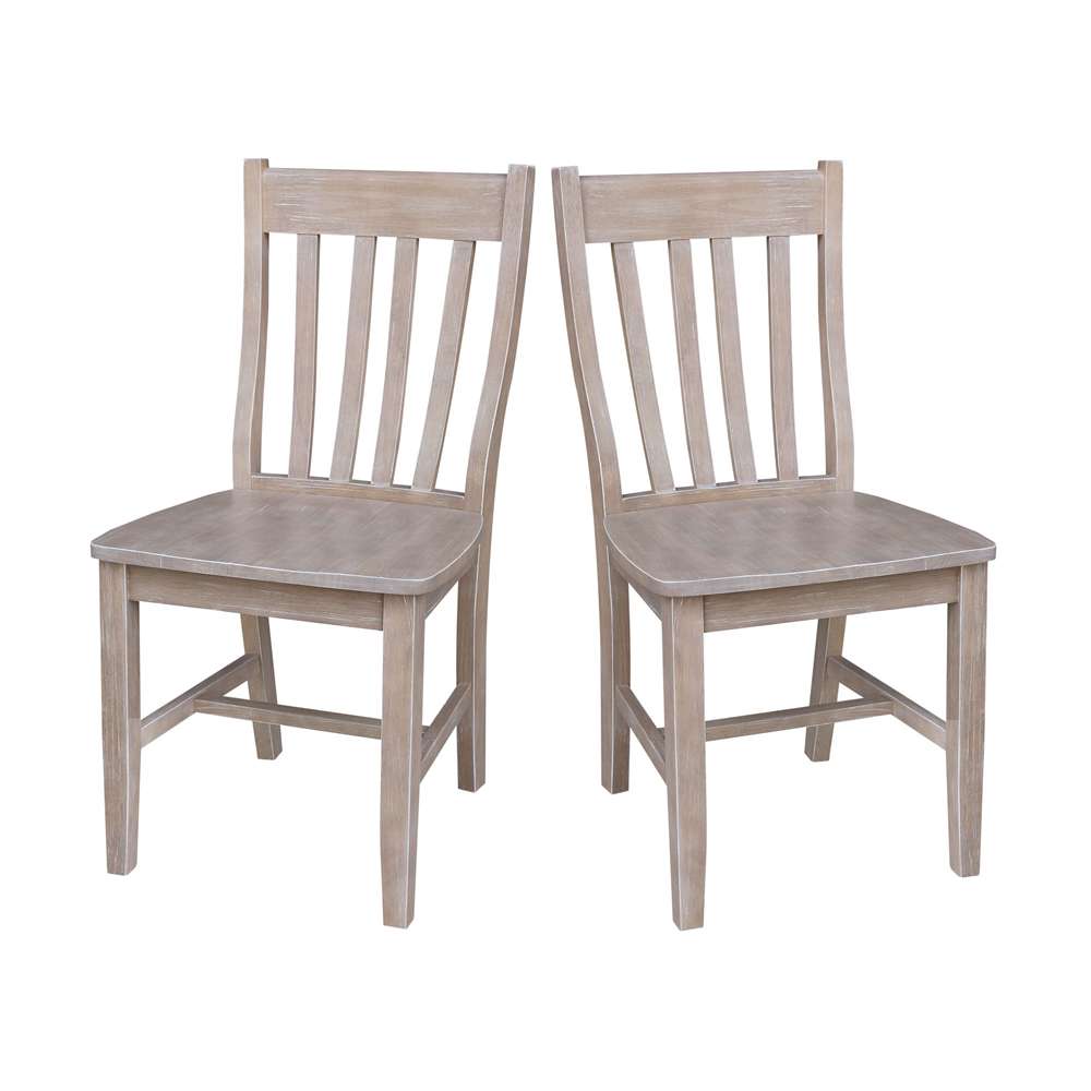 International Concepts - Cafe Chair in Washed Gray Taupe Finish (Set of 2) - C09-61P veiw 8