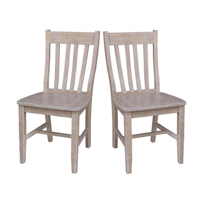 International Concepts - Cafe Chair in Washed Gray Taupe Finish (Set of 2) - C09-61P veiw 8