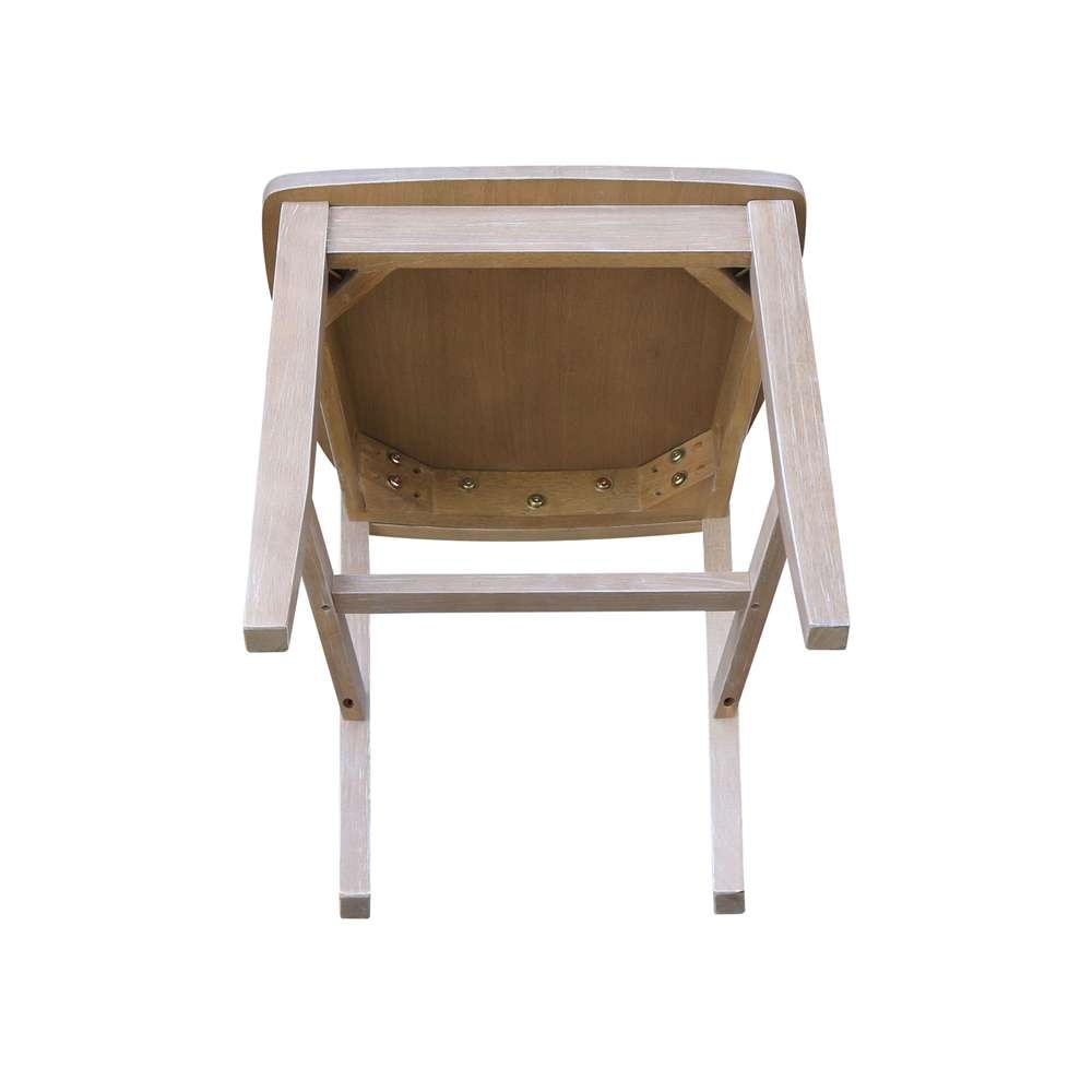 International Concepts - Cafe Chair in Washed Gray Taupe Finish (Set of 2) - C09-61P veiw 9