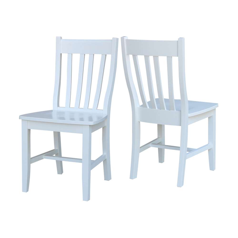 International Concepts - Cafe Chair in White Finish (Set of 2) - C08-61P veiw 5