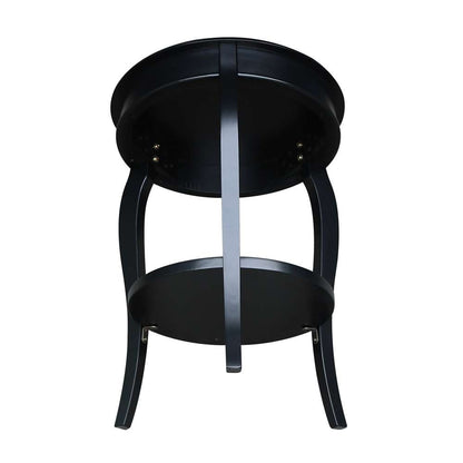 International Concepts - Cambria Round End Table in Black Finish - OT46-18R-18 veiw 6
