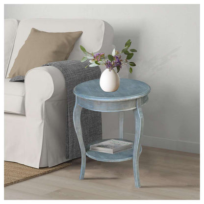 International Concepts - Cambria Round End Table in Heather Grey-Antique Washed Finish - OT105-18R-18 veiw 3