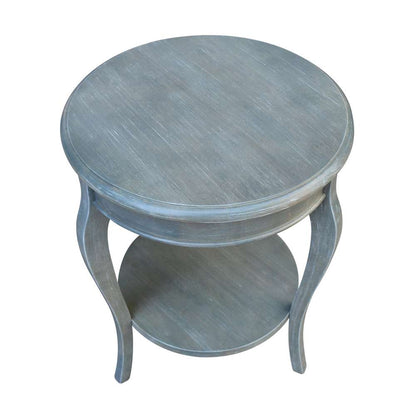 International Concepts - Cambria Round End Table in Heather Grey-Antique Washed Finish - OT105-18R-18 veiw 7