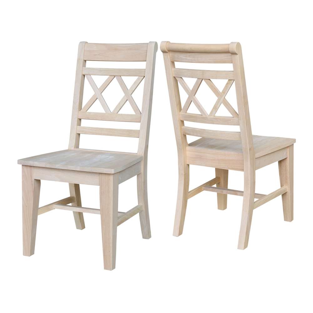 International Concepts - Canyon Double X- Back Chair (Set of 2) - C-47P veiw 5