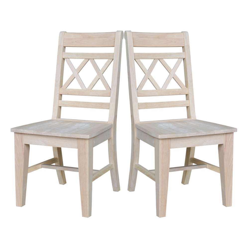 International Concepts - Canyon Double X- Back Chair (Set of 2) - C-47P veiw 7