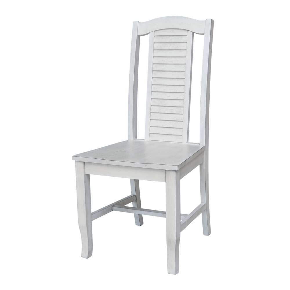 International Concepts - Carson Desk with 2 Drawers and Chair in Chalk/White Finish in Chalk/White Finish - K128-71-C45 veiw 2