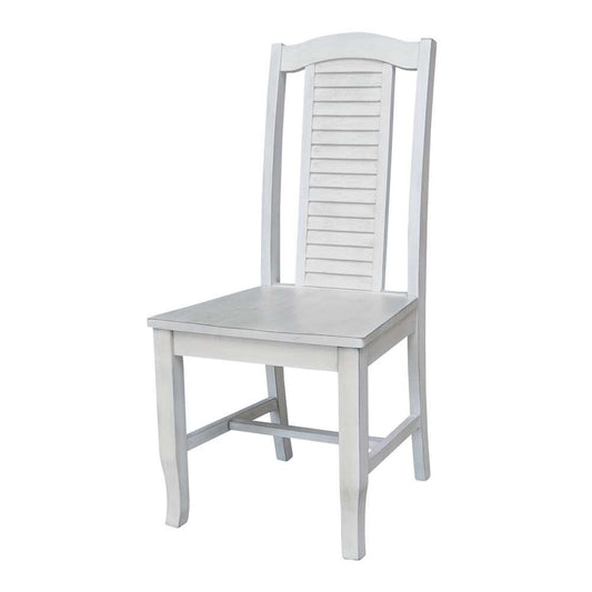 International Concepts - Carson Desk with 2 Drawers and Chair in Chalk/White Finish in Chalk/White Finish - K128-71-C45 veiw 2