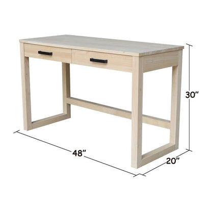 International Concepts - Carson Desk with 2 Drawers - OF-71 veiw 4