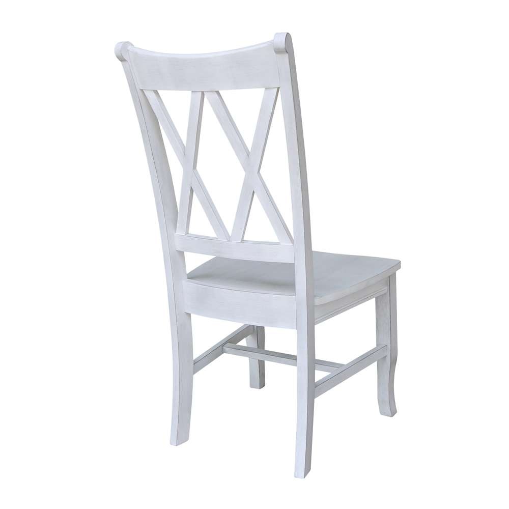 International Concepts - Chalk Double XX Chair in Chalk - Antiqued Finish - 1C28-220 veiw 2