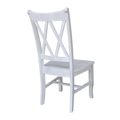 International Concepts - Chalk Double XX Chair in Chalk - Antiqued Finish - 1C28-220 veiw 2