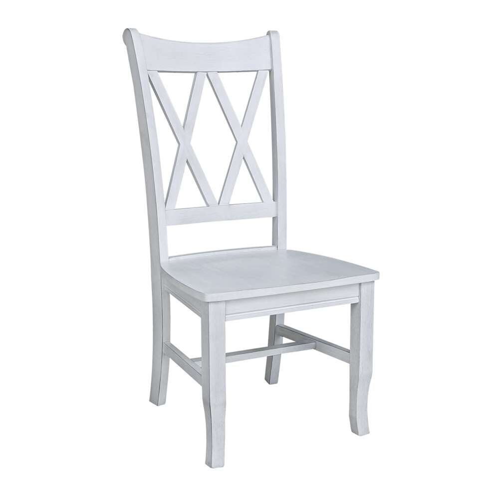 International Concepts - Chalk Double XX Chair in Chalk - Antiqued Finish - 1C28-220 veiw 4