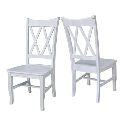 International Concepts - Chalk Double XX Chair in Chalk - Antiqued Finish - 1C28-220 veiw 5