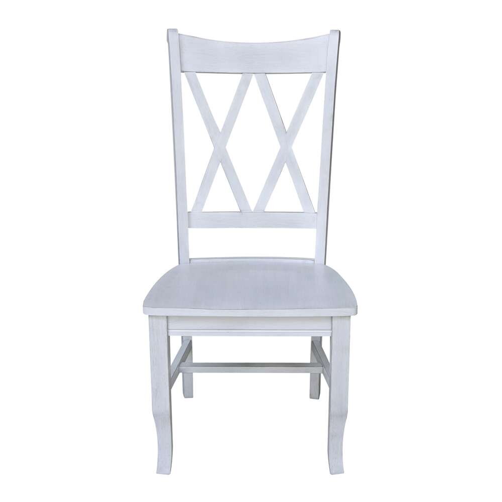 International Concepts - Chalk Double XX Chair in Chalk - Antiqued Finish - 1C28-220 veiw 6
