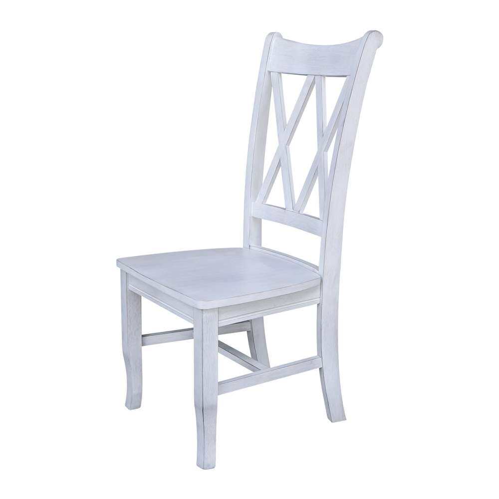 International Concepts - Chalk Double XX Chair in Chalk - Antiqued Finish - 1C28-220 veiw 7