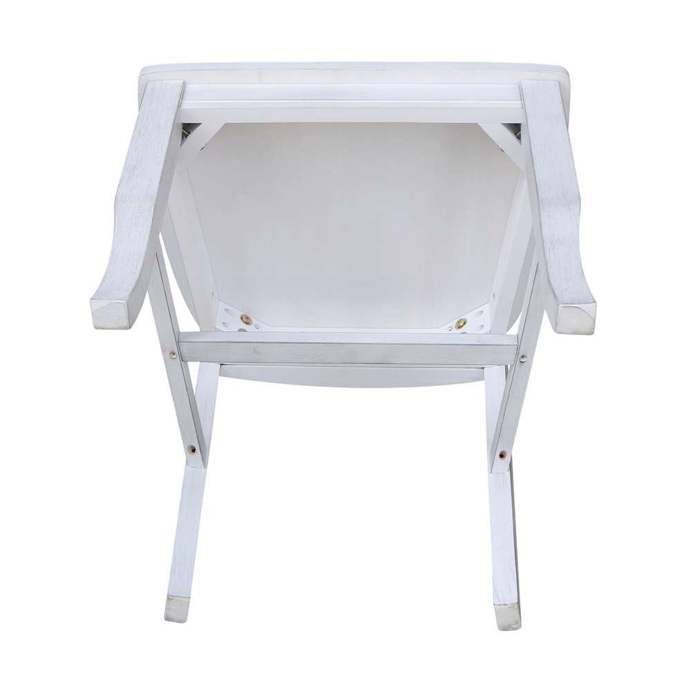 International Concepts - Chalk Double XX Chair in Chalk - Antiqued Finish - 1C28-220 veiw 8