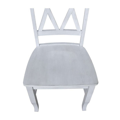 International Concepts - Chalk Double XX Chair in Chalk - Antiqued Finish - 1C28-220 veiw 9