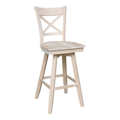 International Concepts - Charlotte Bar Height Stool - 30inSH - S-313SW veiw 2