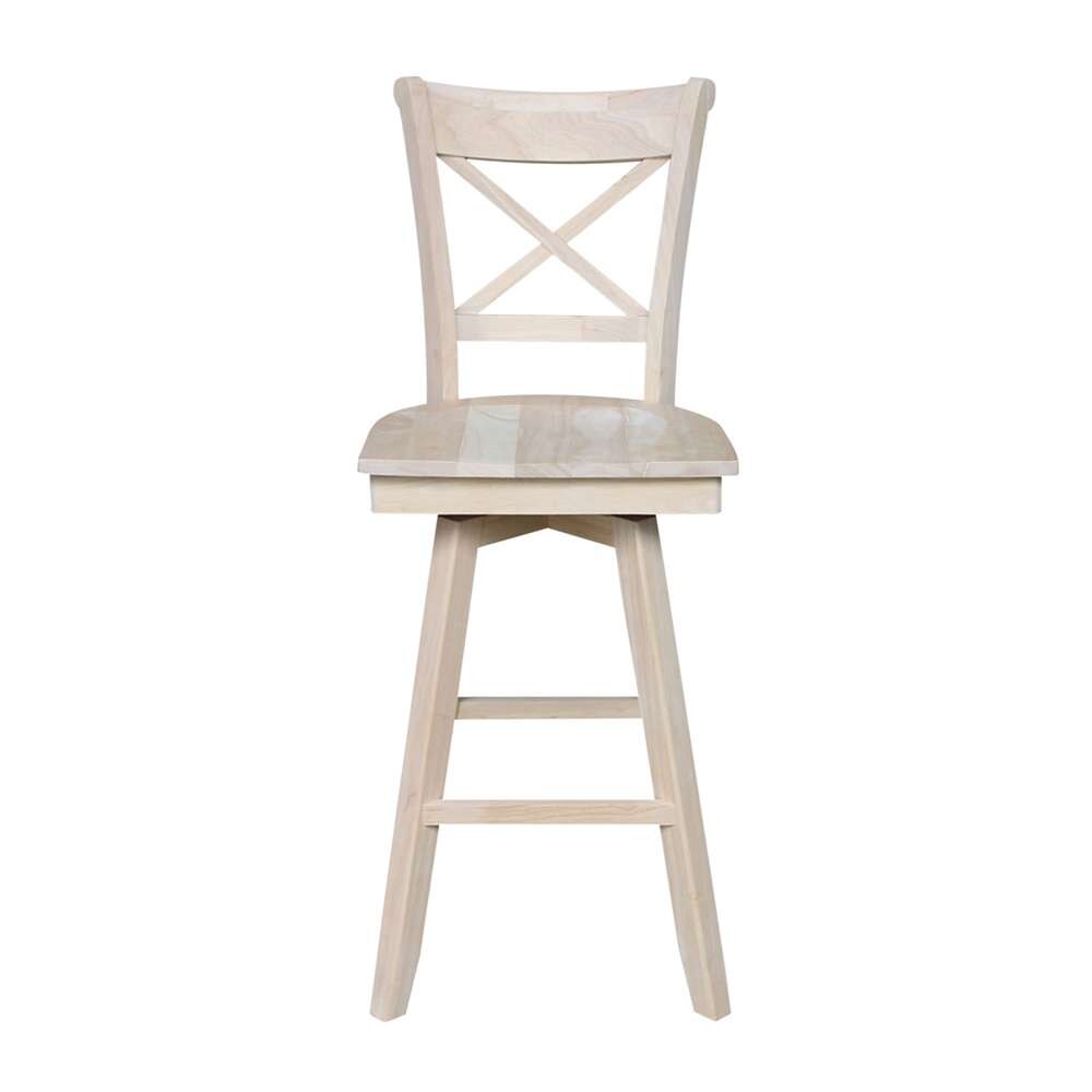 International Concepts - Charlotte Bar Height Stool - 30inSH - S-313SW veiw 4