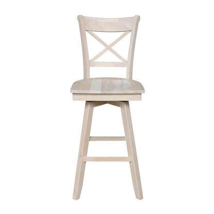 International Concepts - Charlotte Bar Height Stool - 30inSH - S-313SW veiw 4