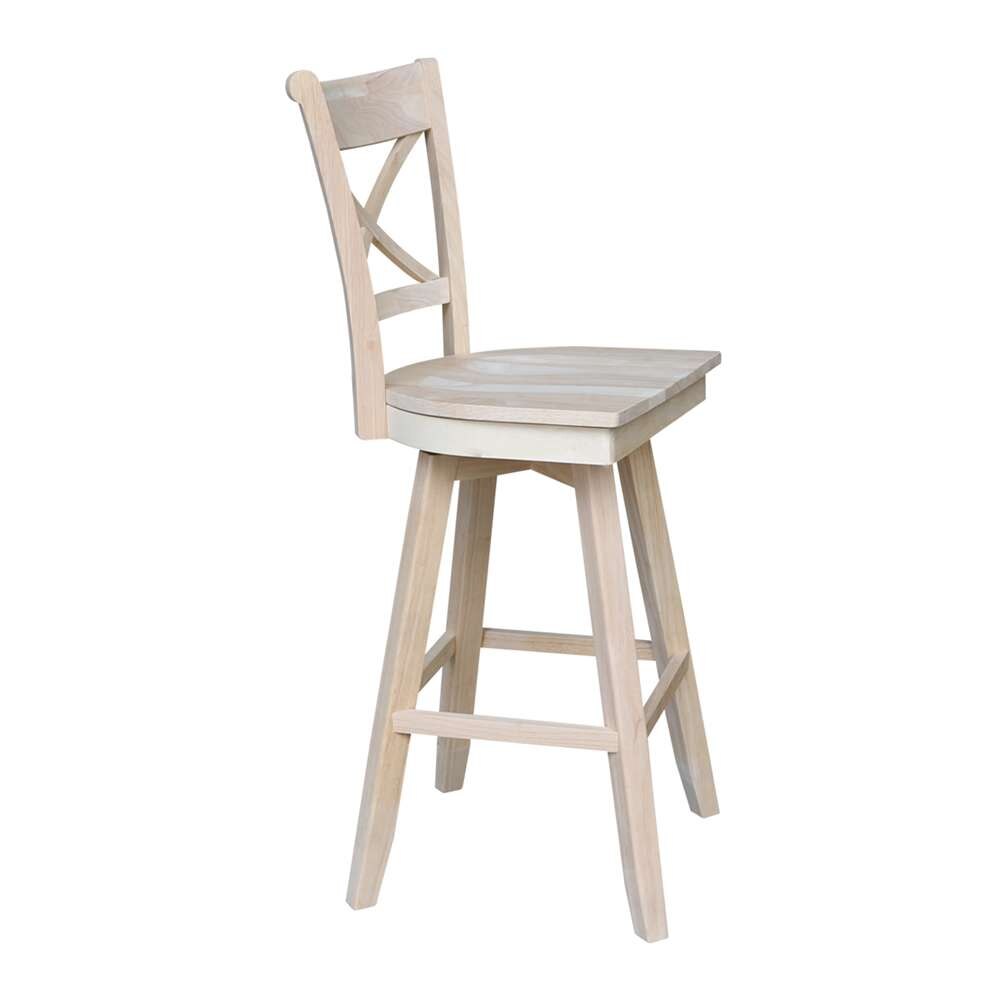 International Concepts - Charlotte Bar Height Stool - 30inSH - S-313SW veiw 6