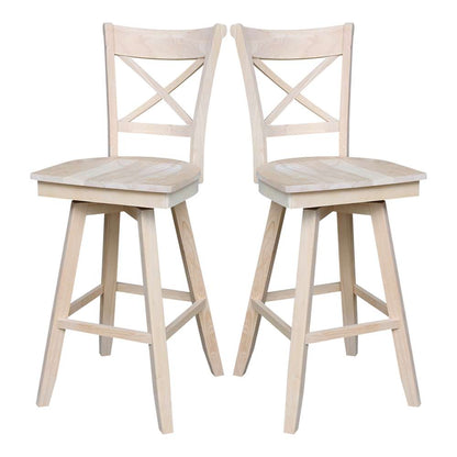 International Concepts - Charlotte Bar Height Stool - 30inSH - S-313SW veiw 7