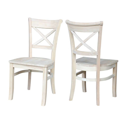 International Concepts - Charlotte X-Back Chair (Set of 2) - C-31P veiw 3