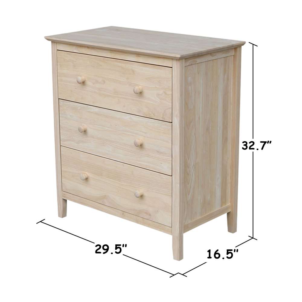 International Concepts - Chest with 3 Drawers - BD-8003 veiw 3