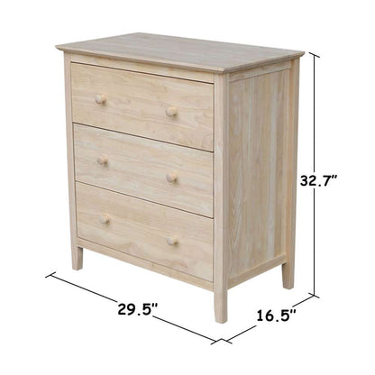 International Concepts - Chest with 3 Drawers - BD-8003 veiw 3