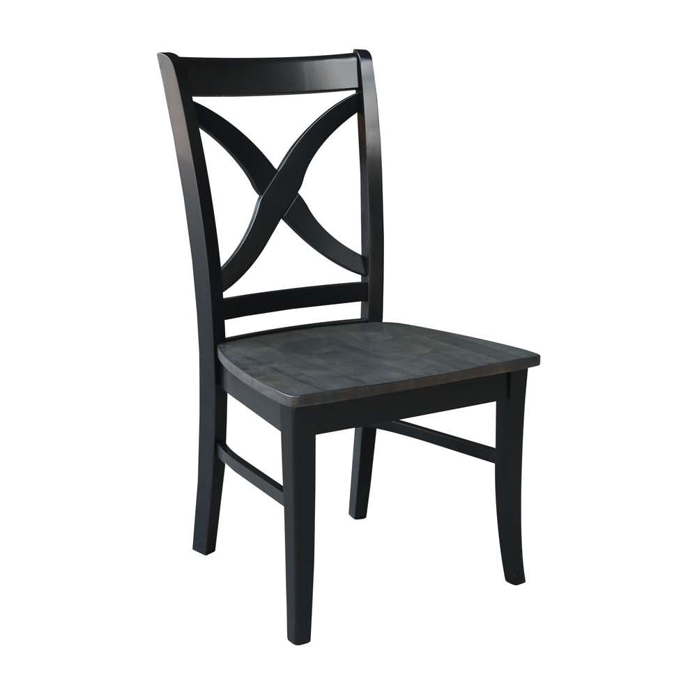 International Concepts - Cosmo Chair in Coal-Black/Washed Black Finish (Set of 2) - C75-14P veiw 4