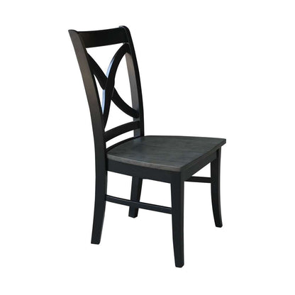 International Concepts - Cosmo Chair in Coal-Black/Washed Black Finish (Set of 2) - C75-14P veiw 8