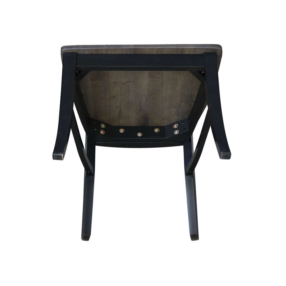 International Concepts - Cosmo Chair in Coal-Black/Washed Black Finish (Set of 2) - C75-14P veiw 10