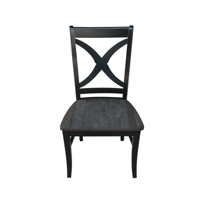 International Concepts - Cosmo Chair in Coal-Black/Washed Black Finish (Set of 2) - C75-14P veiw 11