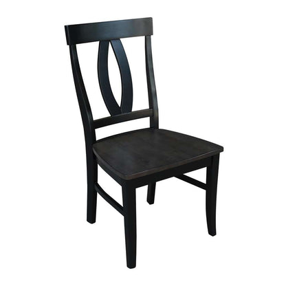 International Concepts - Cosmo Chair in Coal-Black/Washed Black Finish (Set of 2) - C75-170P veiw 4