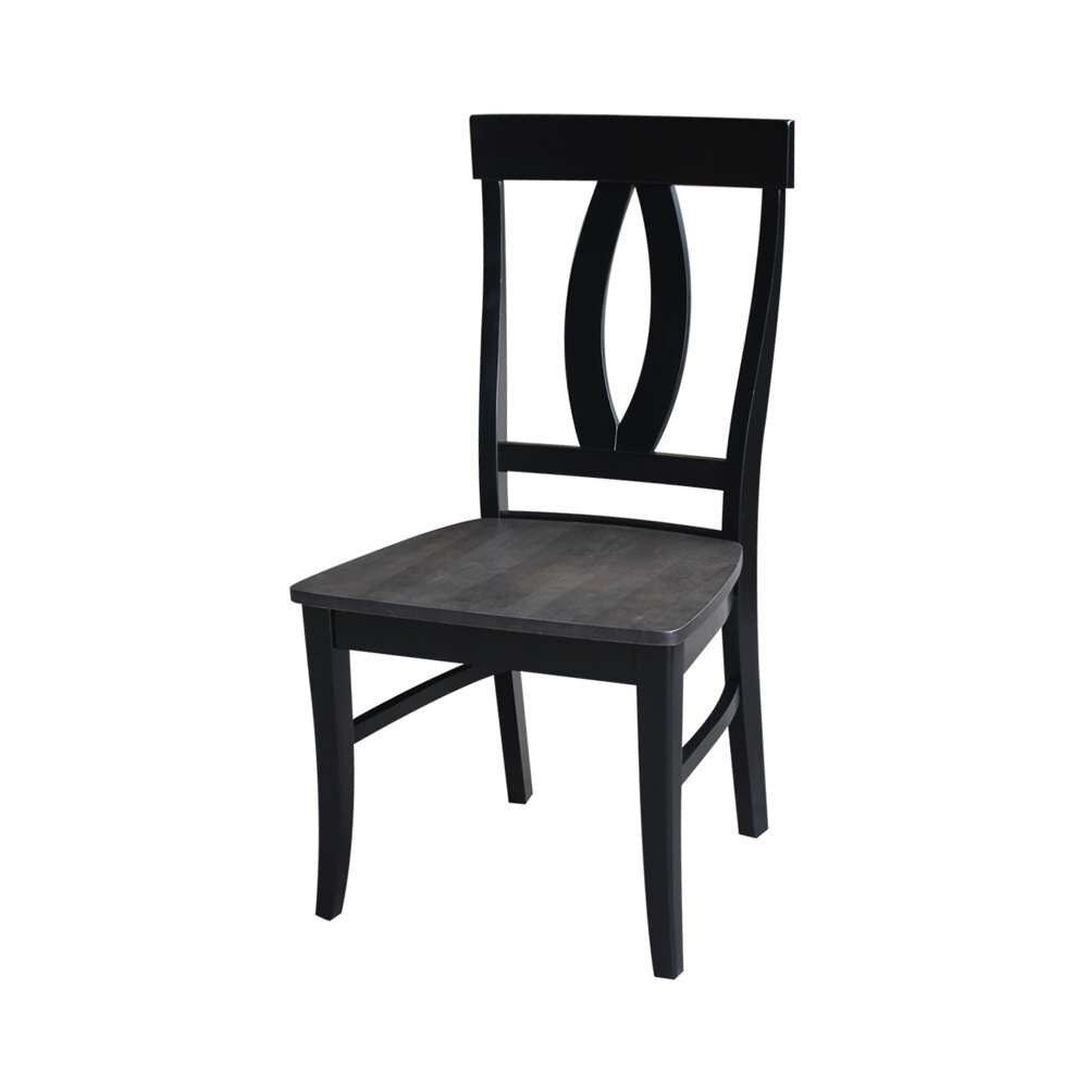 International Concepts - Cosmo Chair in Coal-Black/Washed Black Finish (Set of 2) - C75-170P veiw 6