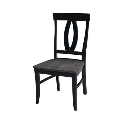 International Concepts - Cosmo Chair in Coal-Black/Washed Black Finish (Set of 2) - C75-170P veiw 6