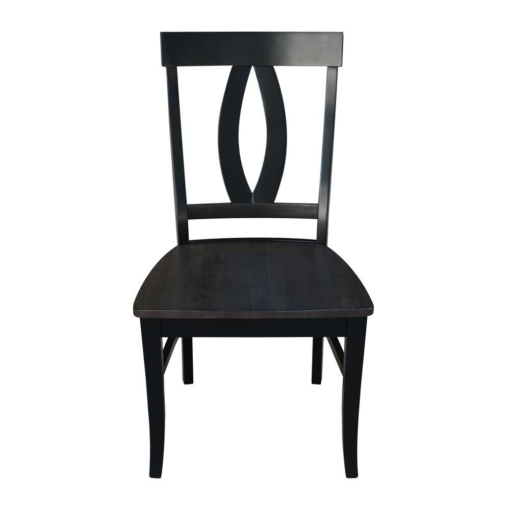 International Concepts - Cosmo Chair in Coal-Black/Washed Black Finish (Set of 2) - C75-170P veiw 8