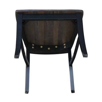 International Concepts - Cosmo Chair in Coal-Black/Washed Black Finish (Set of 2) - C75-170P veiw 12