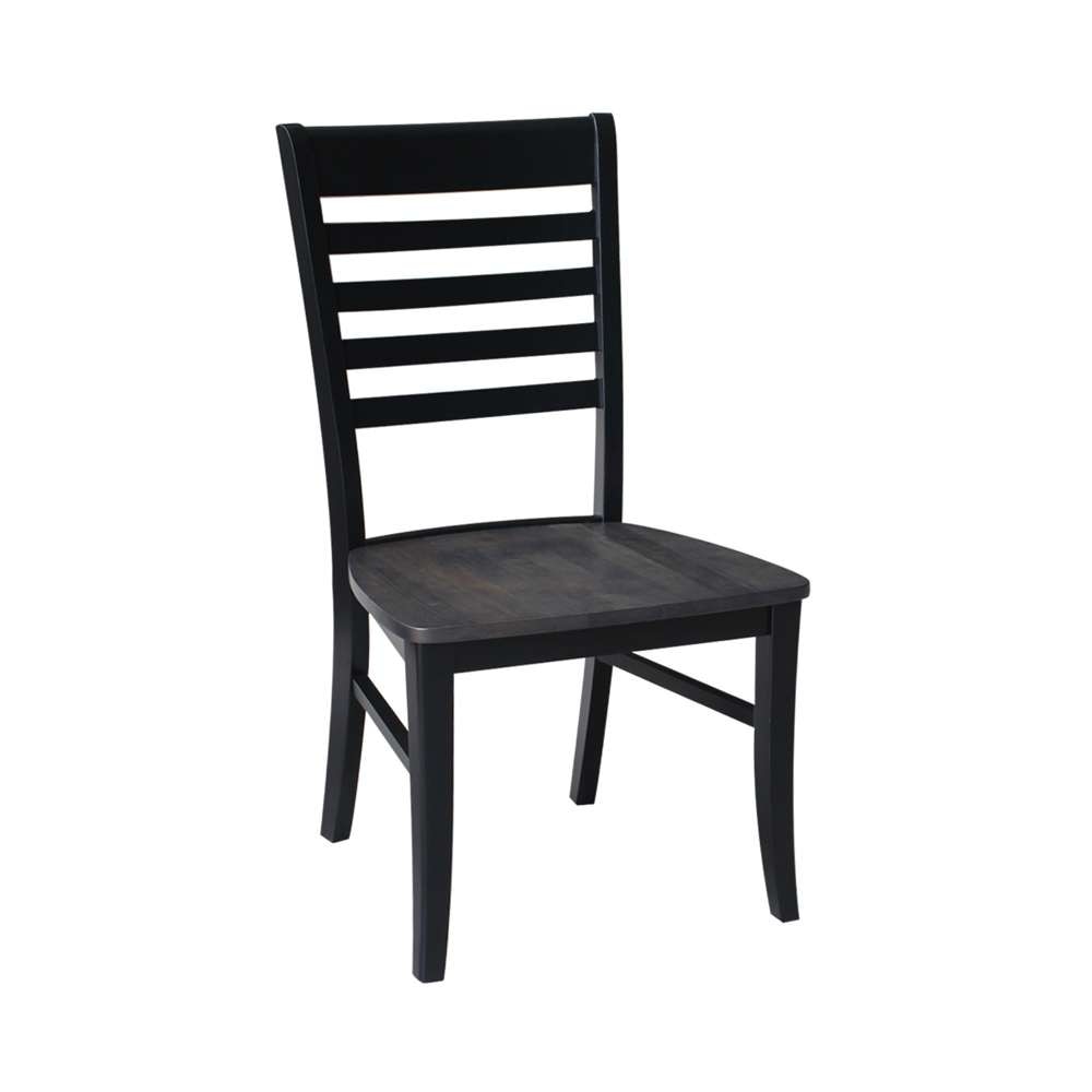 International Concepts - Cosmo Chair in Coal-Black/Washed Black Finish (Set of 2) - C75-310P veiw 1