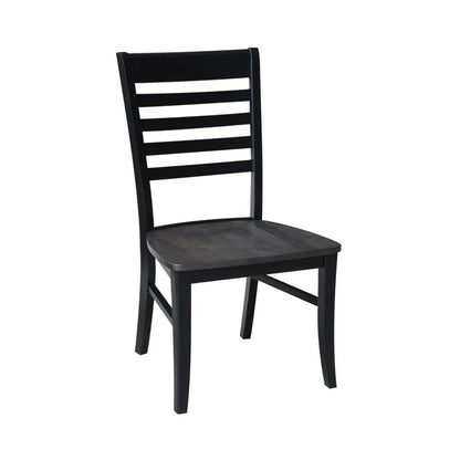 International Concepts - Cosmo Chair in Coal-Black/Washed Black Finish (Set of 2) - C75-310P veiw 1