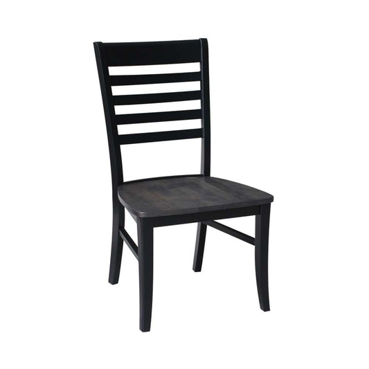 International Concepts - Cosmo Chair in Coal-Black/Washed Black Finish (Set of 2) - C75-310P veiw 1